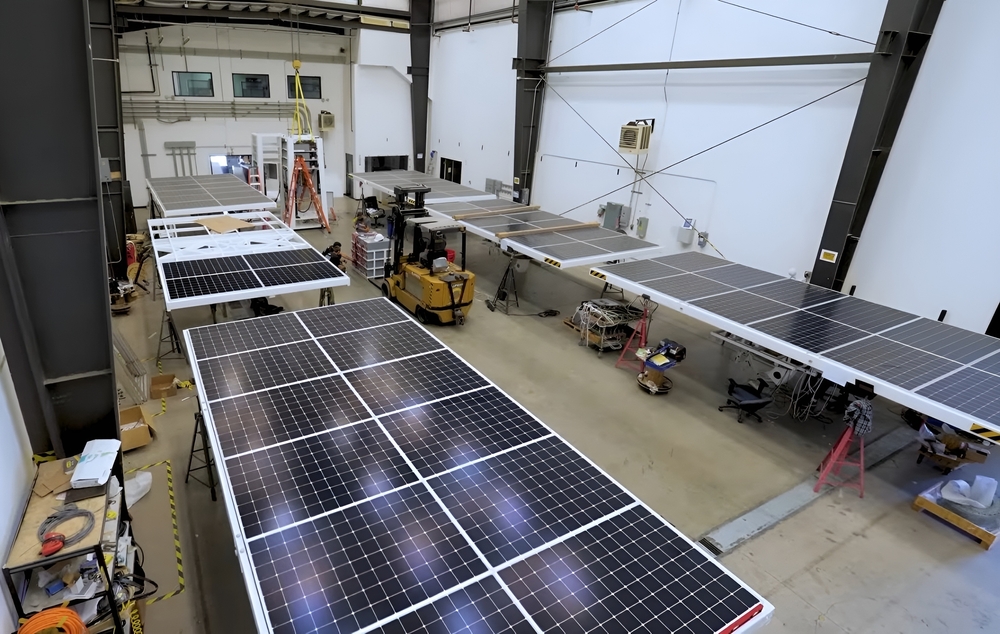 Editorial,Use,Only.,Interior,Of,A,Solar,Panel,Factory,Featuring